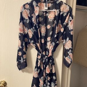 Adore Me floral robe kimono